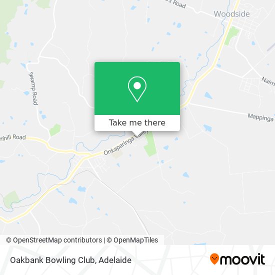 Mapa Oakbank Bowling Club