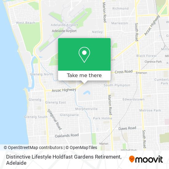 Distinctive Lifestyle Holdfast Gardens Retirement map