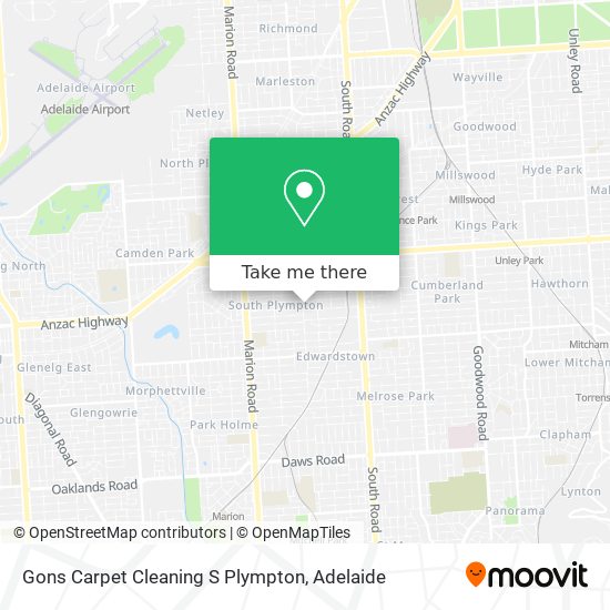 Gons Carpet Cleaning S Plympton map