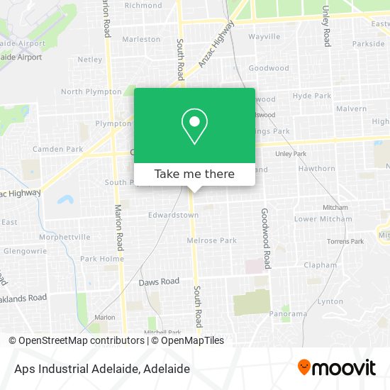 Aps Industrial Adelaide map