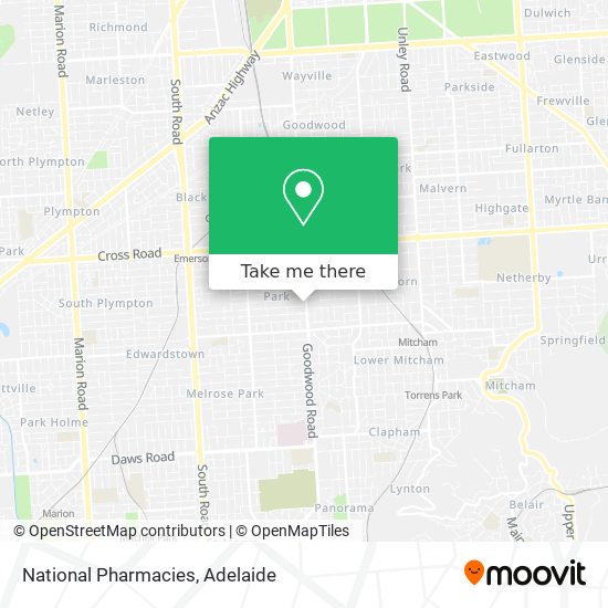 Mapa National Pharmacies