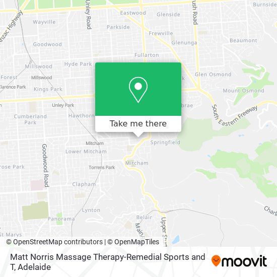 Matt Norris Massage Therapy-Remedial Sports and T map