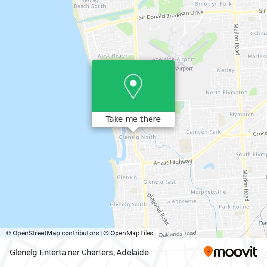 Glenelg Entertainer Charters map