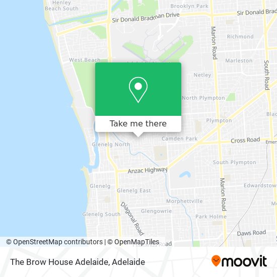 The Brow House Adelaide map