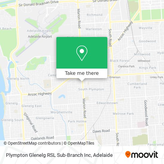 Plympton Glenelg RSL Sub-Branch Inc map