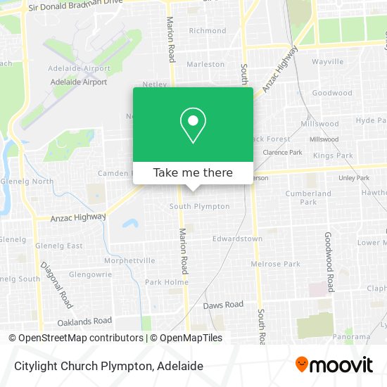 Citylight Church Plympton map