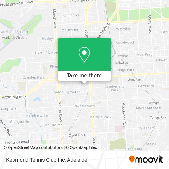 Kesmond Tennis Club Inc map