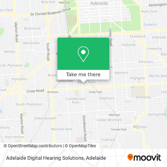 Adelaide Digital Hearing Solutions map