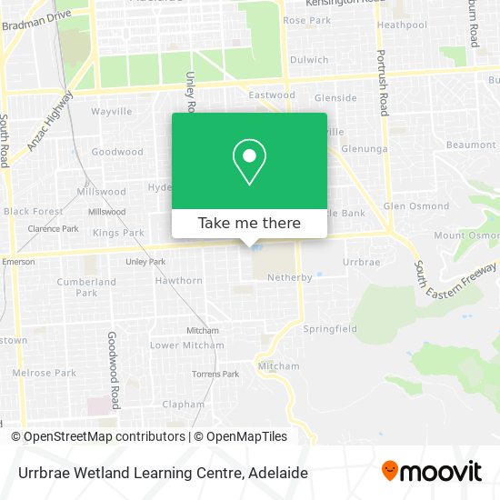 Urrbrae Wetland Learning Centre map
