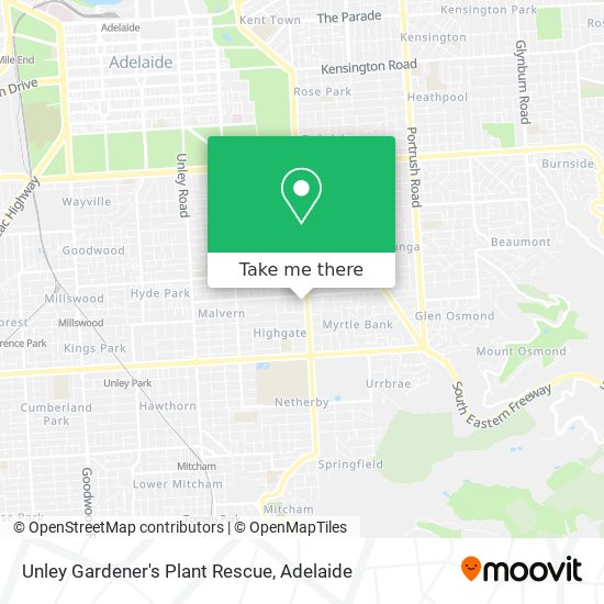 Mapa Unley Gardener's Plant Rescue