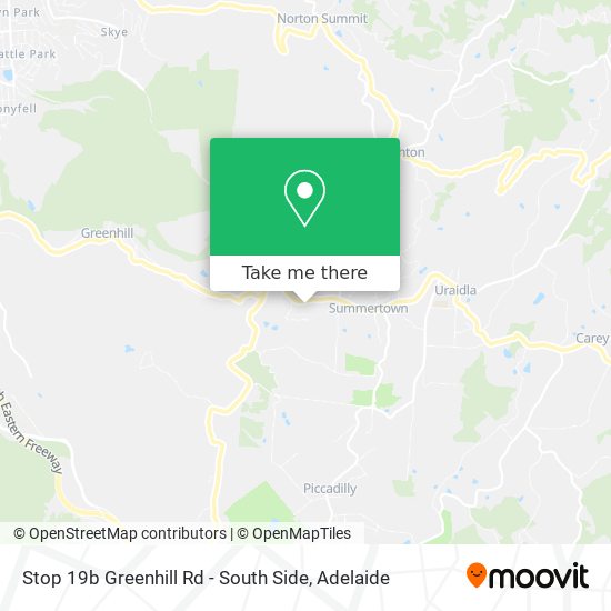 Stop 19b Greenhill Rd - South Side map
