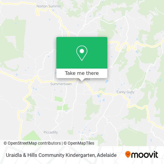 Uraidla & Hills Community Kindergarten map