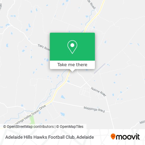 Adelaide Hills Hawks Football Club map