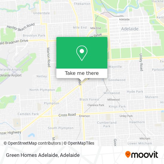 Mapa Green Homes Adelaide