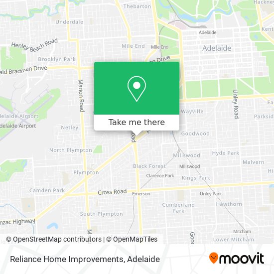 Reliance Home Improvements map