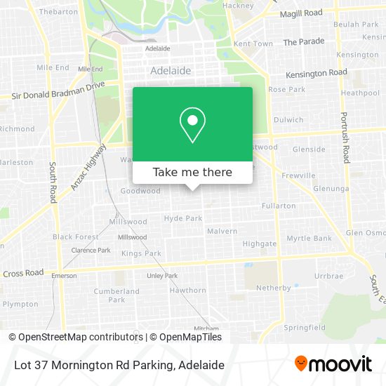 Mapa Lot 37 Mornington Rd Parking