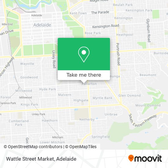 Wattle Street Market map