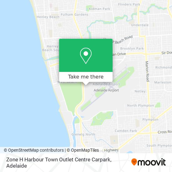 Mapa Zone H Harbour Town Outlet Centre Carpark