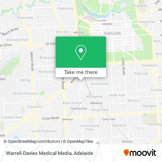 Warrell-Davies Medical Media map