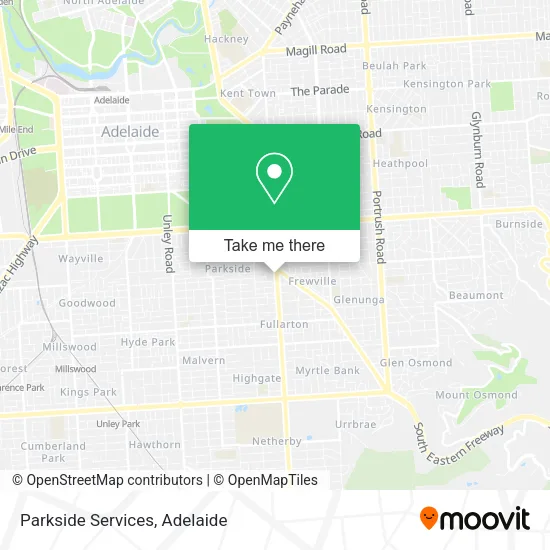 Parkside Services map