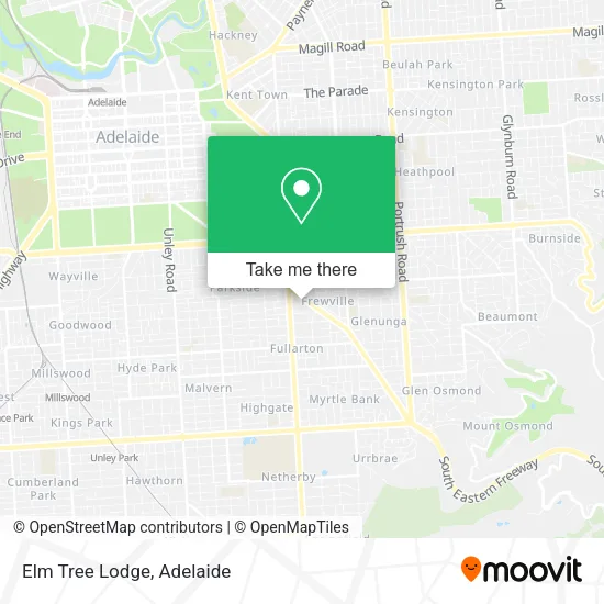Elm Tree Lodge map