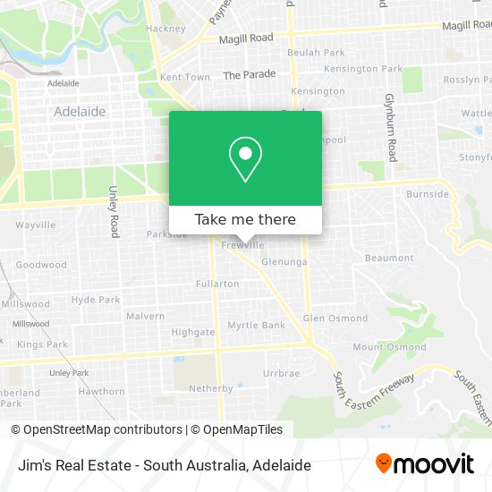 Jim's Real Estate - South Australia map