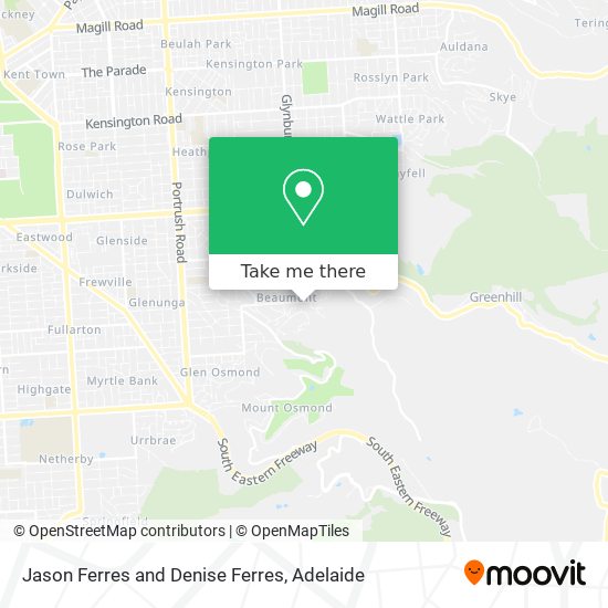 Jason Ferres and Denise Ferres map