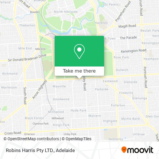 Robins Harris Pty LTD. map