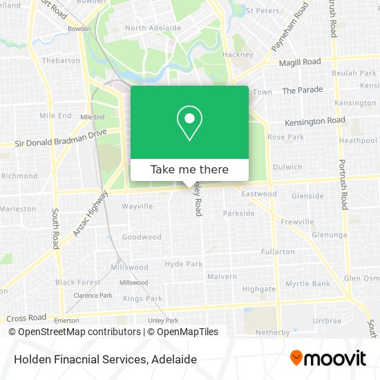 Holden Finacnial Services map