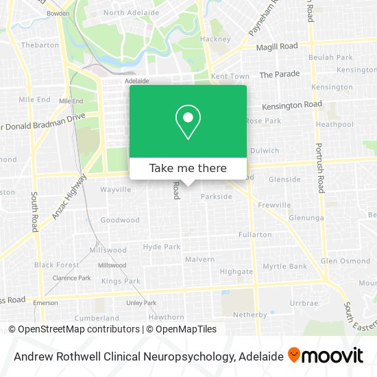 Andrew Rothwell Clinical Neuropsychology map