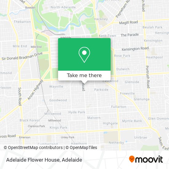 Adelaide Flower House map