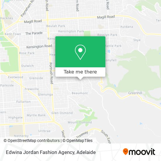 Edwina Jordan Fashion Agency map