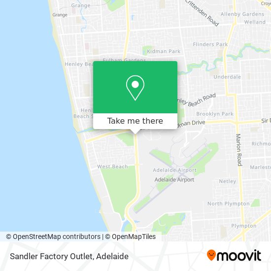 Mapa Sandler Factory Outlet