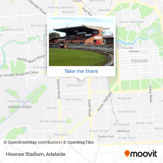 Mapa Hisense Stadium