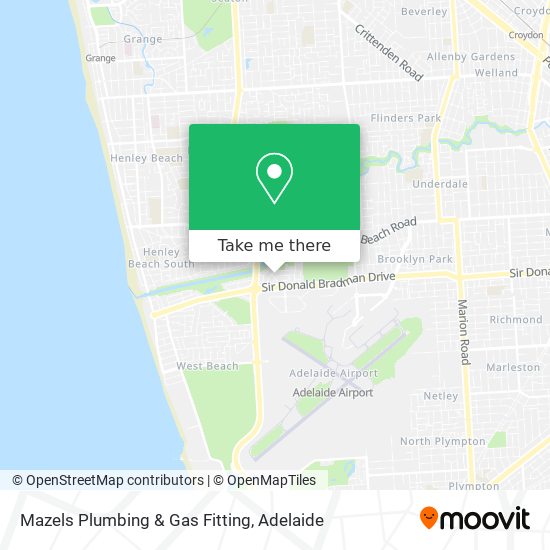 Mapa Mazels Plumbing & Gas Fitting