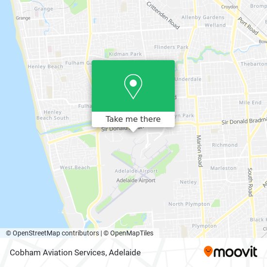 Cobham Aviation Services map