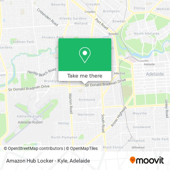 Mapa Amazon Hub Locker - Kyle