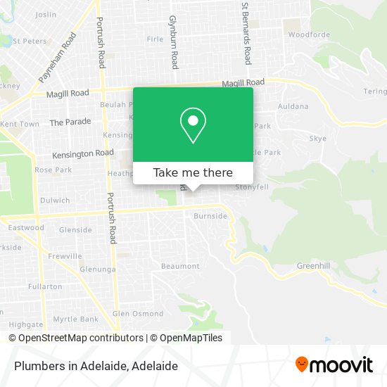 Plumbers in Adelaide map