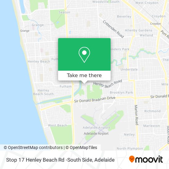 Mapa Stop 17 Henley Beach Rd -South Side