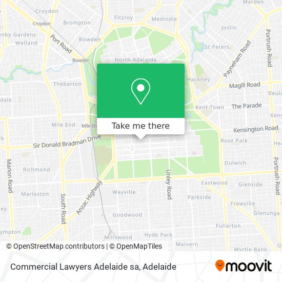 Commercial Lawyers Adelaide sa map