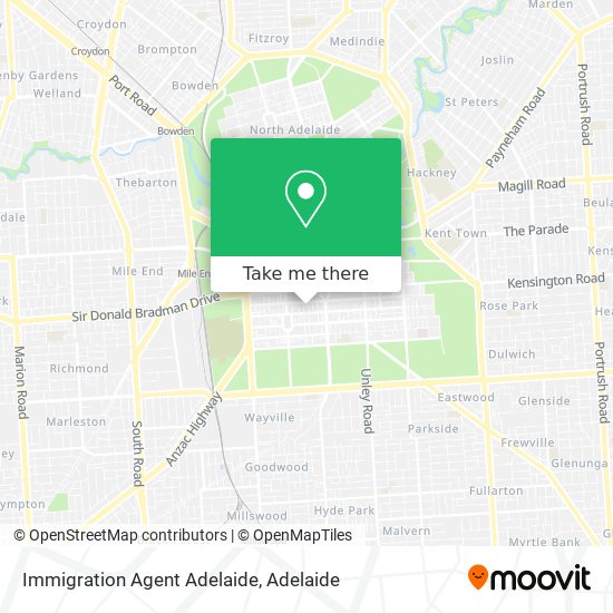 Mapa Immigration Agent Adelaide