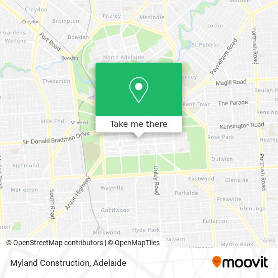 Myland Construction map