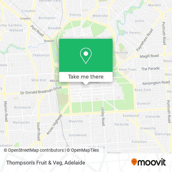 Thompson's Fruit & Veg map
