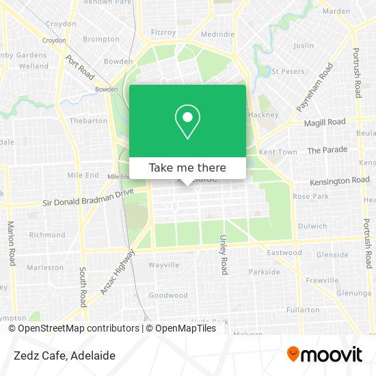 Zedz Cafe map