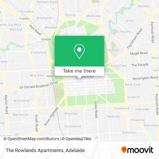 The Rowlands Apartments map