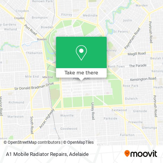 A1 Mobile Radiator Repairs map