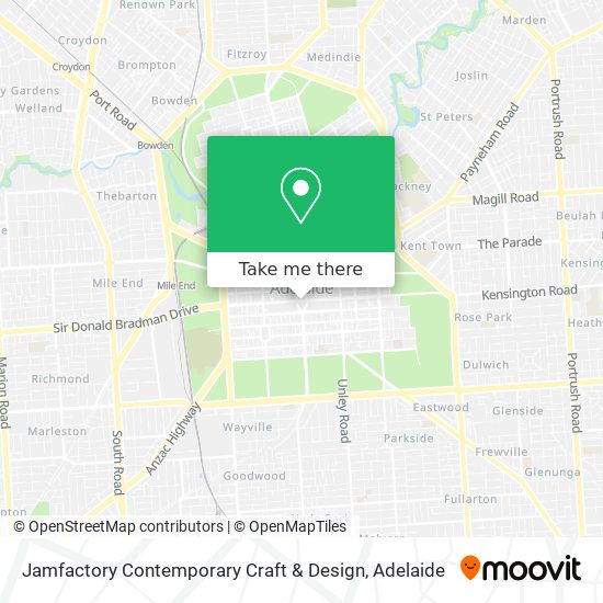 Jamfactory Contemporary Craft & Design map