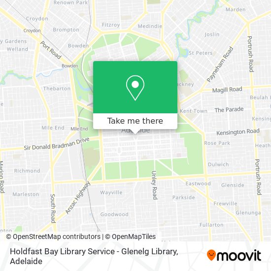 Holdfast Bay Library Service - Glenelg Library map