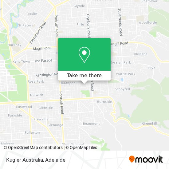 Kugler Australia map