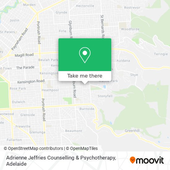 Adrienne Jeffries Counselling & Psychotherapy map